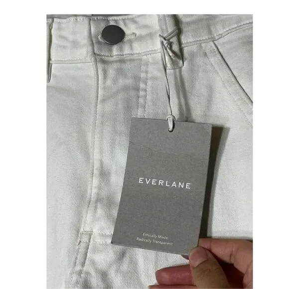 Everlane The‎ Straight Leg Cropped Jeans Size 00 NWT - Picture 5 of 9